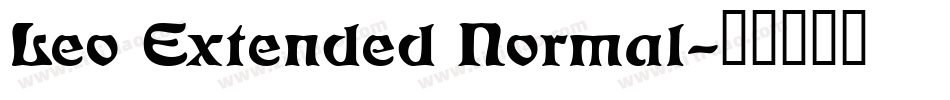 Leo Extended Normal字体转换